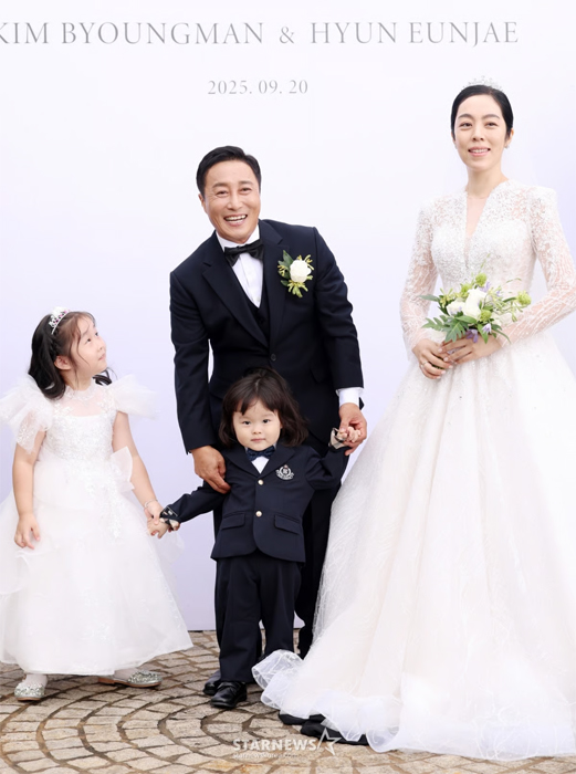 김병만, 귀염둥이 아들 딸과 함께하는 결혼식