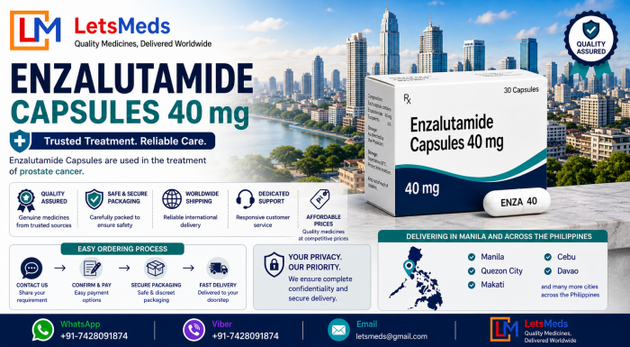 Enzalutamide Capsules Online Price in Manila City Philippines