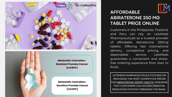 Abiraterone 250 mg Tablets in the Philippines