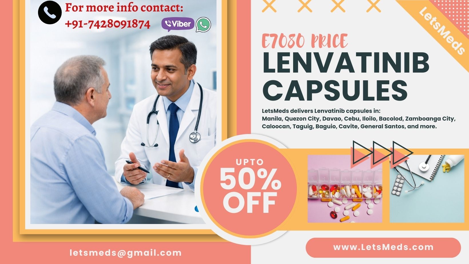 Lenvatinib Capsules E7080 Price Philippines