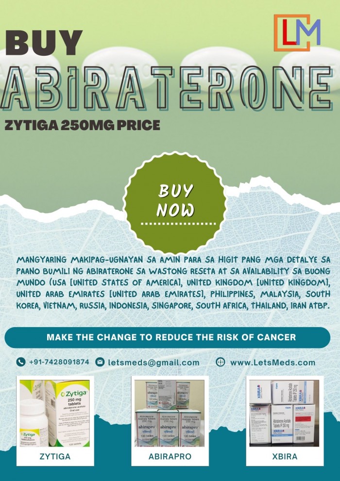 Know about Buy Indian Abiraterone Tablets Online Zytiga Wholesale Price