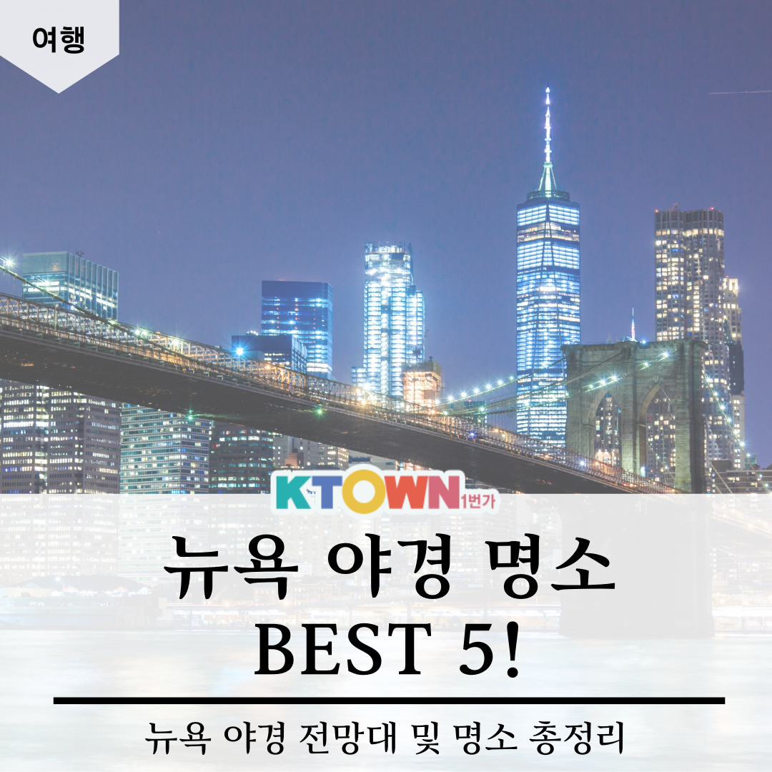 뉴욕 야경 명소 Best 5!