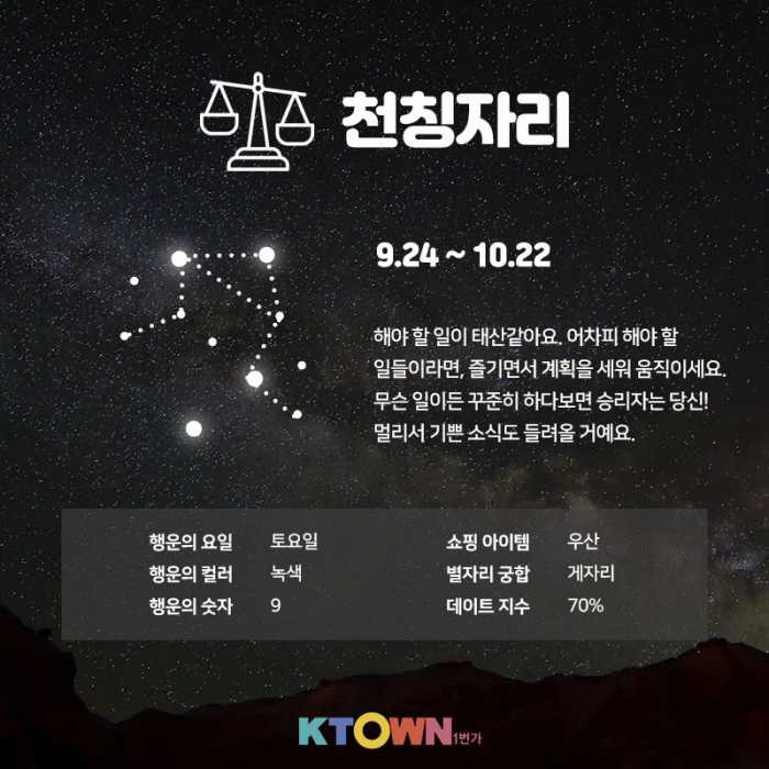 8월 마지막 별자리 운세!(8월 26일 ~ 9월 1일)