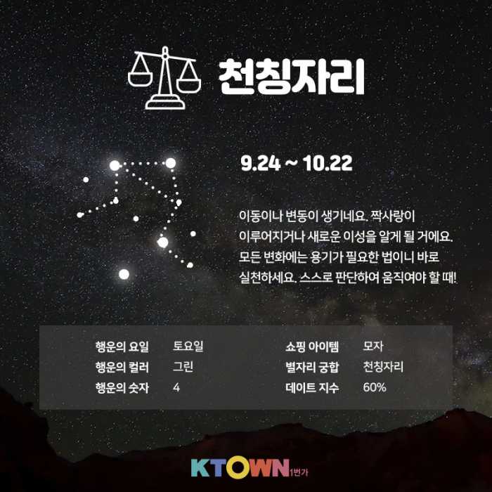 9월 첫째주 별자리 운세!(9월 2일 ~ 9월 8일)