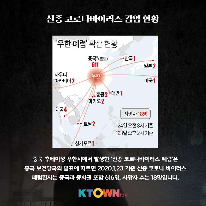 중국 우한시 신종 코로나 바이러스 감염증 예방 행동 수칙