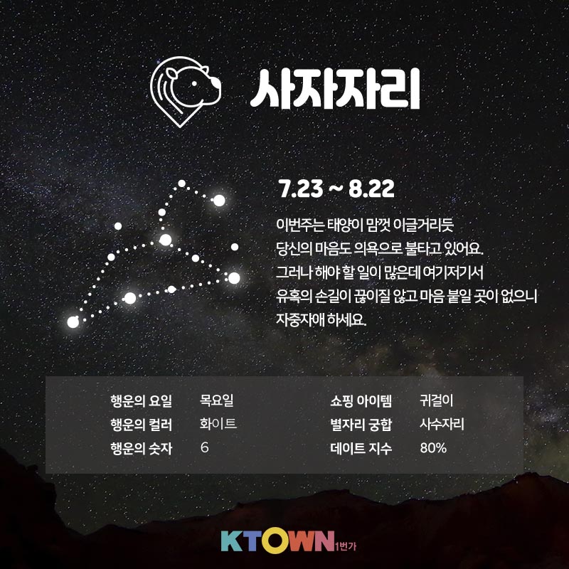 [주간 별자리 운세] 3월 30일부터 4월 5일까지