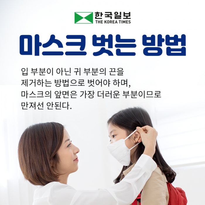 올바른 마스크 착용법!