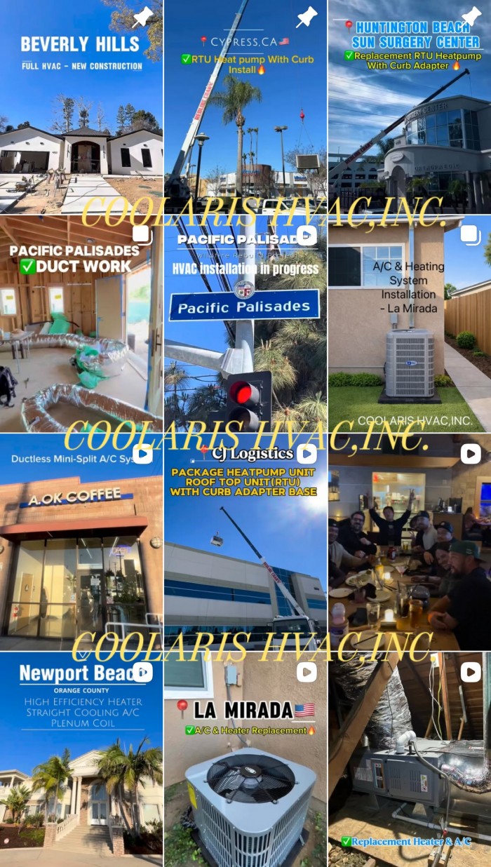 LA/ OC 에어컨 &스왐쿨러 설치.수리 HVAC라이센스&보험소지 626-771-7185