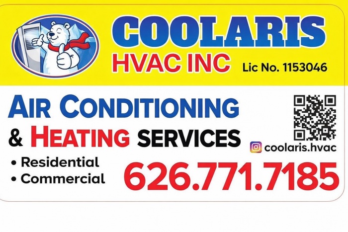 LA/ OC 에어컨 & 히터 설치.수리 HVAC라이센스&보험소지 626-771-7185