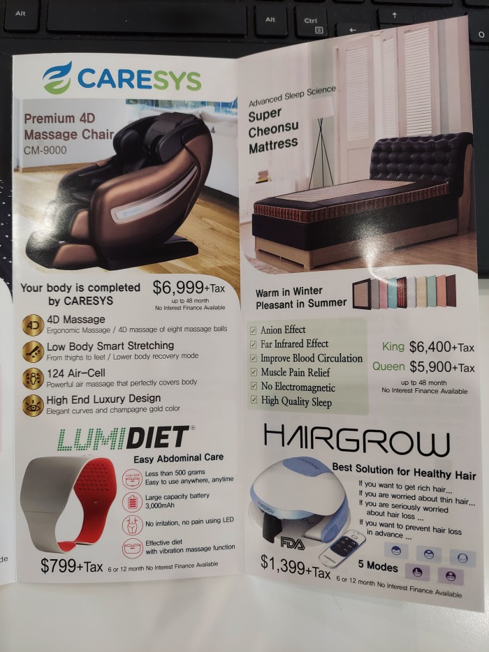 Caresys massage chair cheap